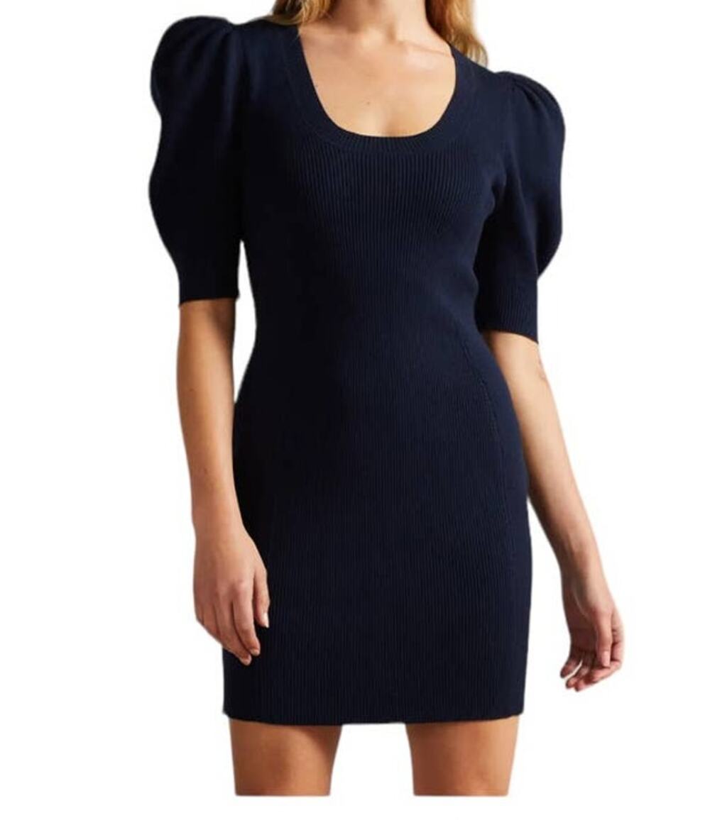 Ted Baker Dress Dollra Scoop neck bodycon dark blue size 2 (US 6)